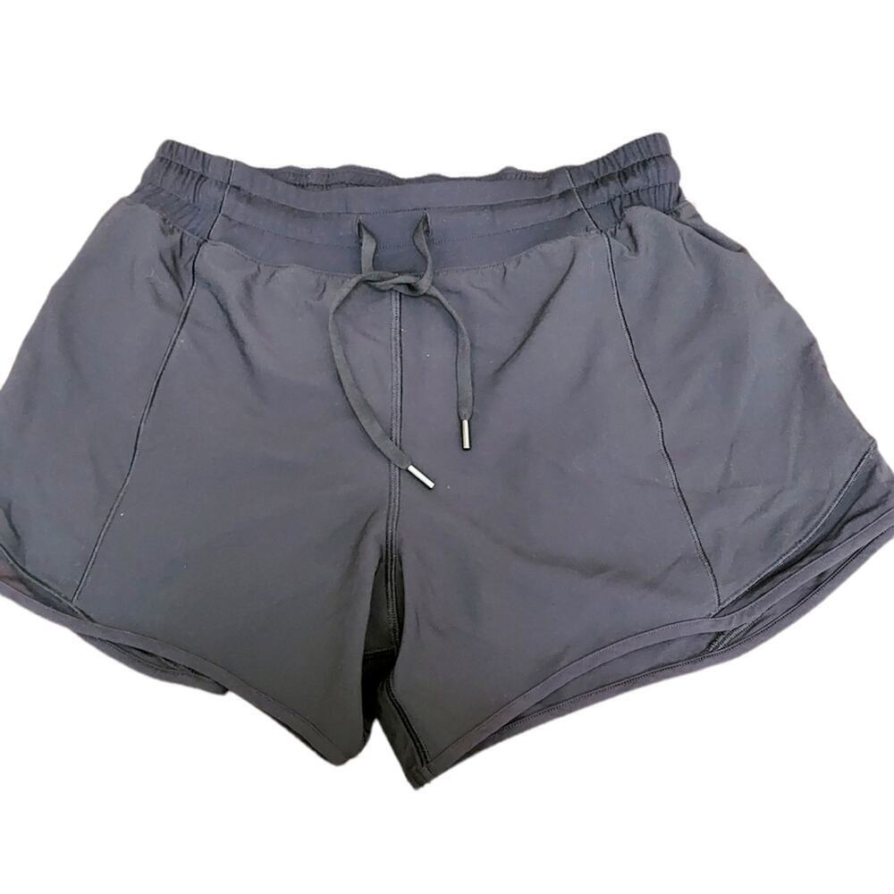 CRZ YOGA BLACK ADJUSTABLE ATHLETIC SHORTS SIZE 4/6 NEW